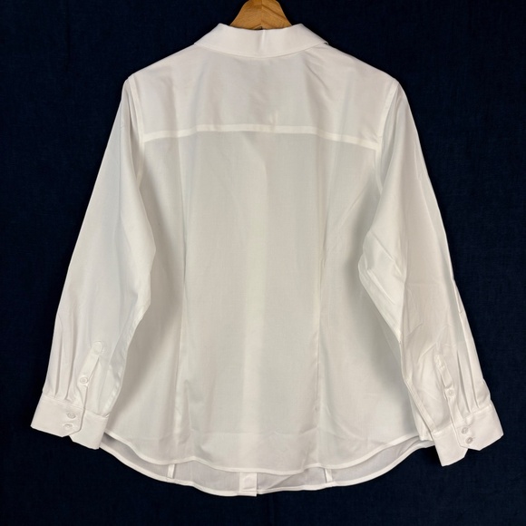 NWT Chico's No Iron Long Sleeve Button Up Tunic Shirt 18WP Breathable Minimalist - Picture 3 of 9